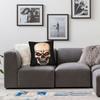 Black Grey Skull Face Día De Los Muertos Pillow Case Comfy Pillow Cover Vintage Cushion Cover For Living Room Sofa