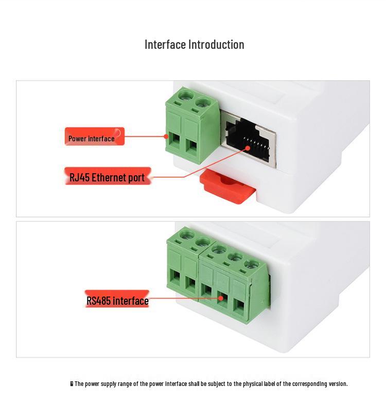 Industrial RS485 to RJ45 Ethernet Module with Multi-Host Modbus Gateway Support