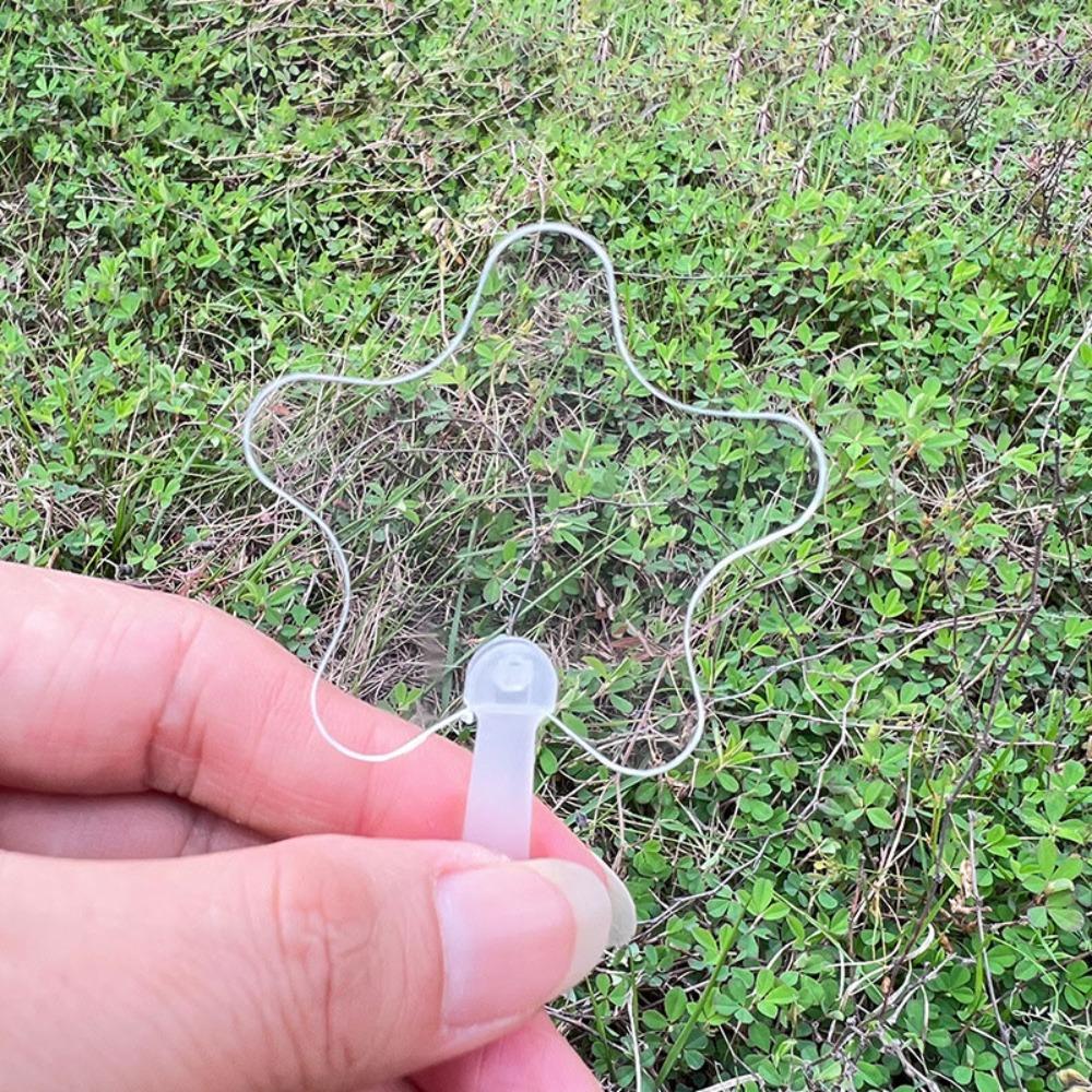 

50 шт. Мини-прозрачные веера круглой/в форме цветка/сердца, акриловые, для детского творчества, для детского сада Pentagram