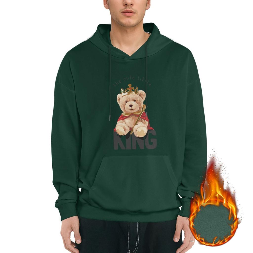 1 Pack Men’s Soft Fleece Pullover Hoodie Warm Hooded Sweatshirt Casual Winter Daily Streetwear Relaxed Style M-3XL