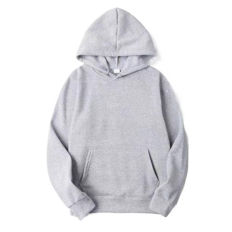 European Unisex Fleece Hoodies: Solid Color, Autumn/Winter, Multiple Colors Available