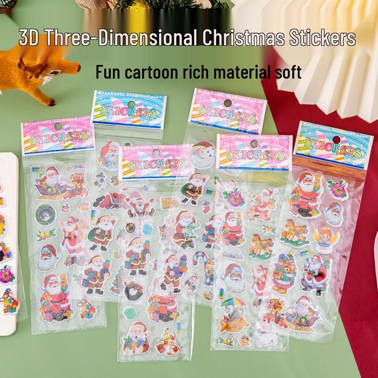 

Рождественские стеклянные наклейки-пузыри и наклейки-снежинки для окон - наклейки с елочными шарами и колокольчиками для украшения вечеринки