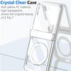 Applicable To Samsung ZFlip8 Folding Mobile Phone Case All-inclusive Case Film Integrated Zflip7 Electroplating Transparent Magnetic Suction Bracket
