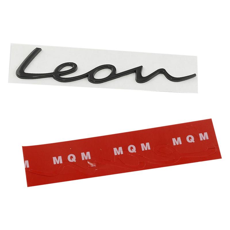 Car 3D Metal Trunk Words Letters Logo Decals Emblem Badge Sticker For Seat Leon MK1 MK2 MK3 MK4 MK5 MK6 FR Styling Accessories