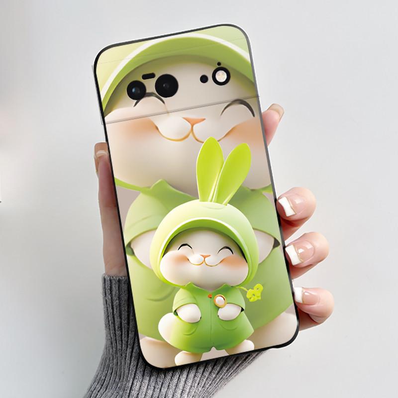 Coque Pour Google Pixel 6 6A 6Pro Pixel6 Pro Pixel6A Coque Luxe Mignonne Cool Garçons Filles Noir Mat Mince Souple Silicone Arrière Cover