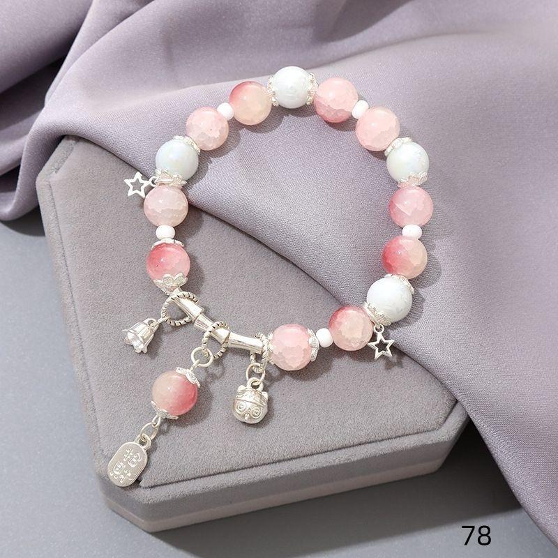 Mori Style Mermaid Crystal Bracelet - Sweet, Versatile Design for Women, Students, and Best Friends.