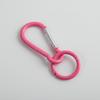 Candy Color Gourd Buckle Keychain with Spring Clasp for Bags Rose Red Alloy +