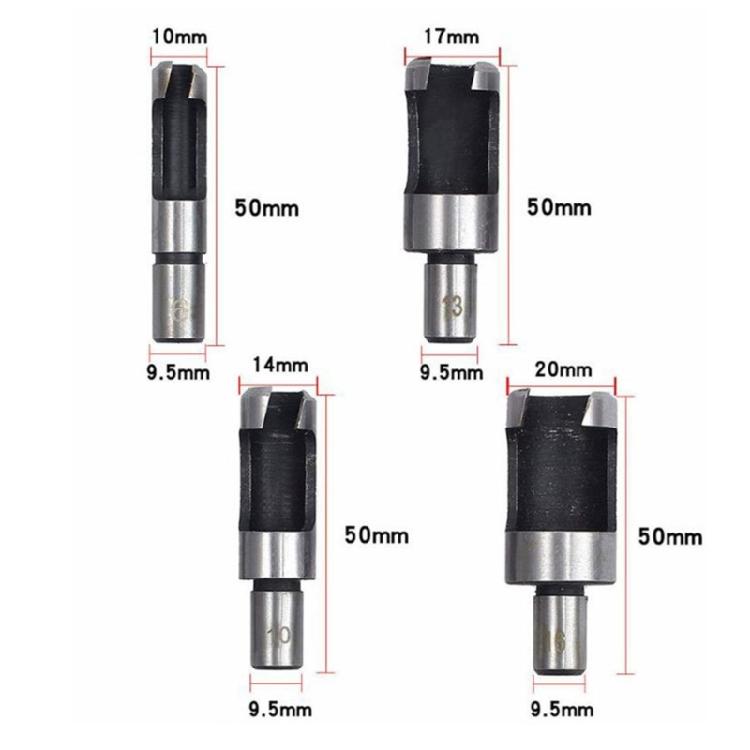Professional Wood Plug Cutter Drill Cutting Tool Drill Bit Set Straight And Tapered Taper Woodworking Cork Drill Bit