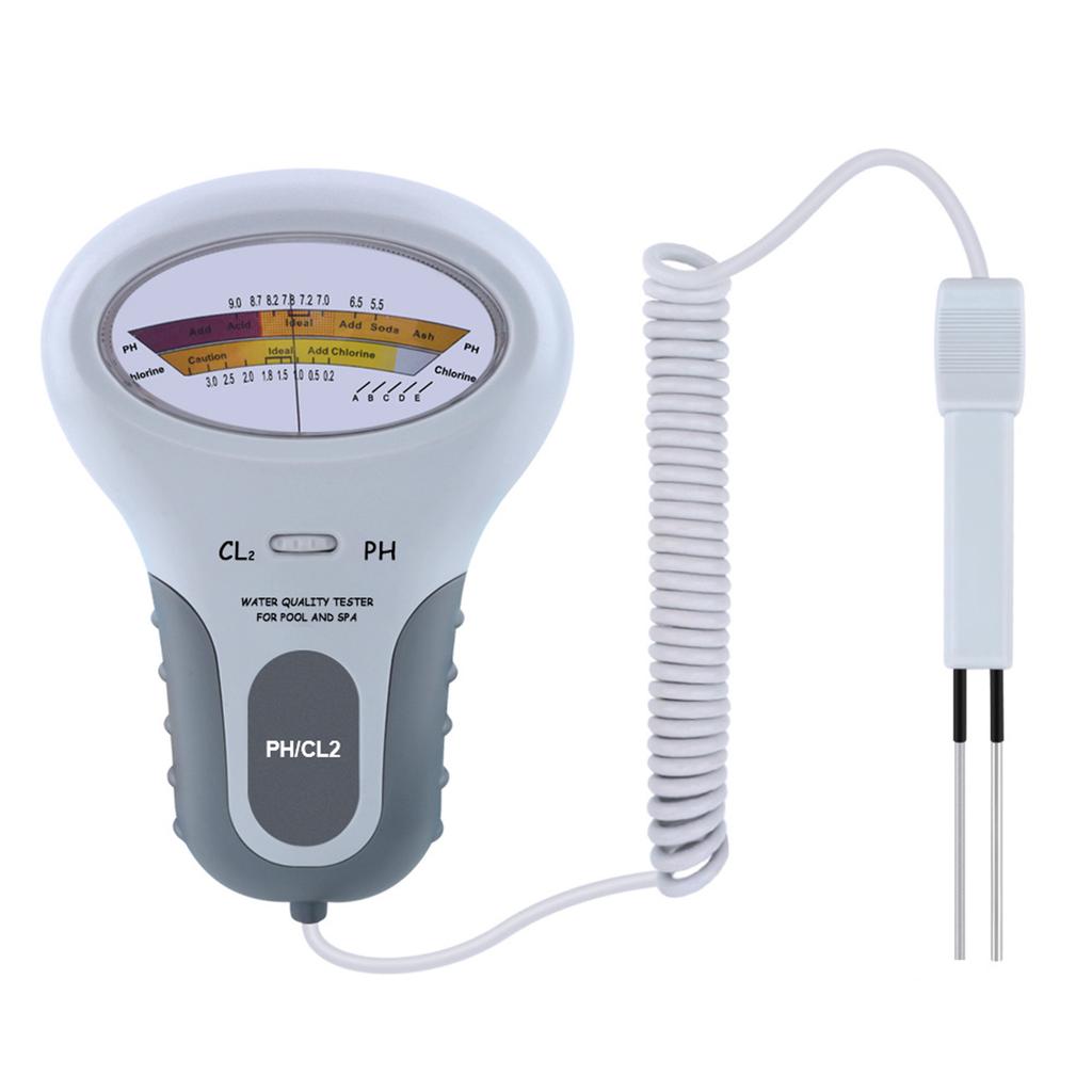 Pc102 Digital Water Quality Tester Cl2 Ph Test Pen Chlorine Level Meter Detector For Swimming Pool