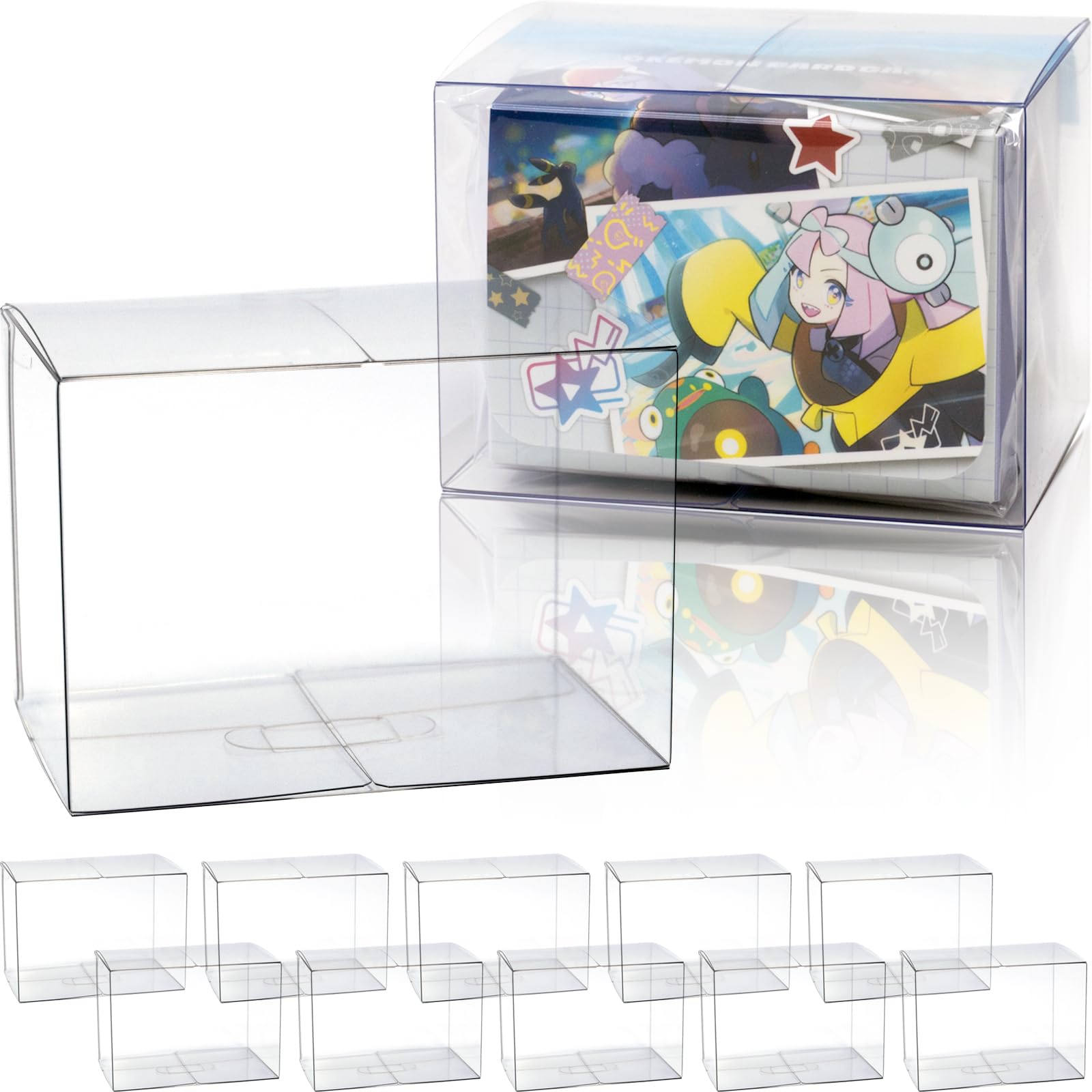 

EYESRAIL Boxx Guardian Pokemon Card BOX Loader Защита от ультрафиолета Сделано в Японии Коллекция Прозрачный футляр для хранения (Ящик для палубы, [10 предметов] горизонтальный)