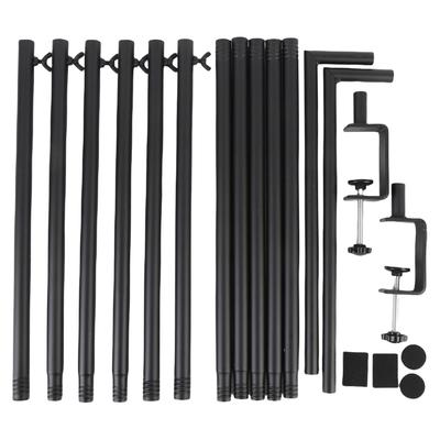 Over The Table Rod Stand with Clamps Adjustable 46-100in Length 29-55in Height Table Balloon Arch