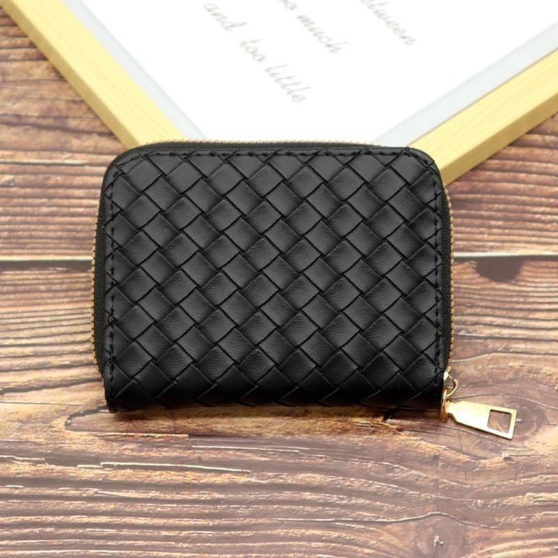 New Simple and Fashionable Woven Pattern Card Bag, Multi-functional Organ, Large Capacity, Multi-card Position Card Jacket Storage