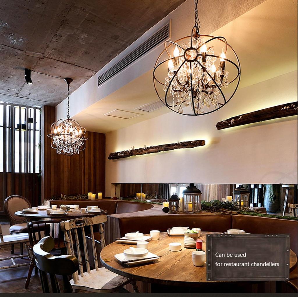 5-Pack B22 Bayonet C35 LED Filament Bulbs, 4-Watt Equivalent (40-Watt) for Energy-Saving Lighting, Pendant Lamps, Table Lamps, and Wall Lamps