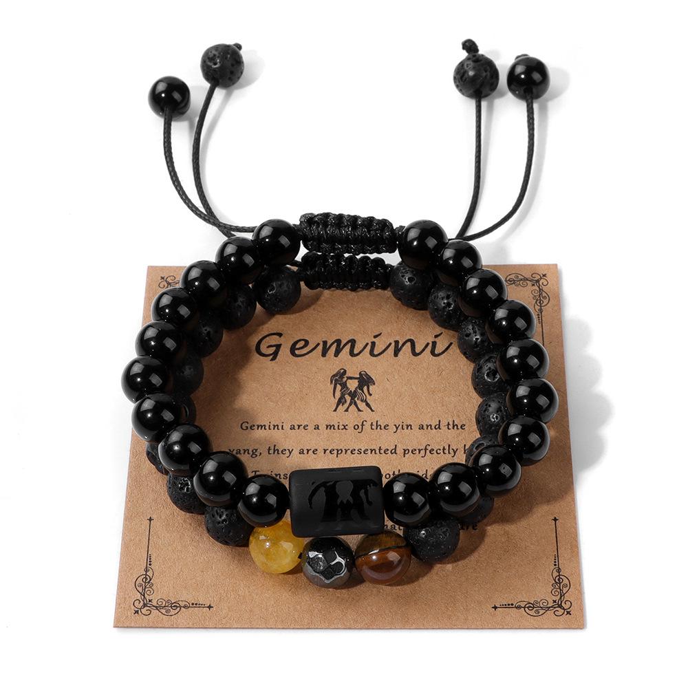 JYL TS Bracelet Men's Zodiac  Set Aligns Cosmic Energies For Favorable Outcomes