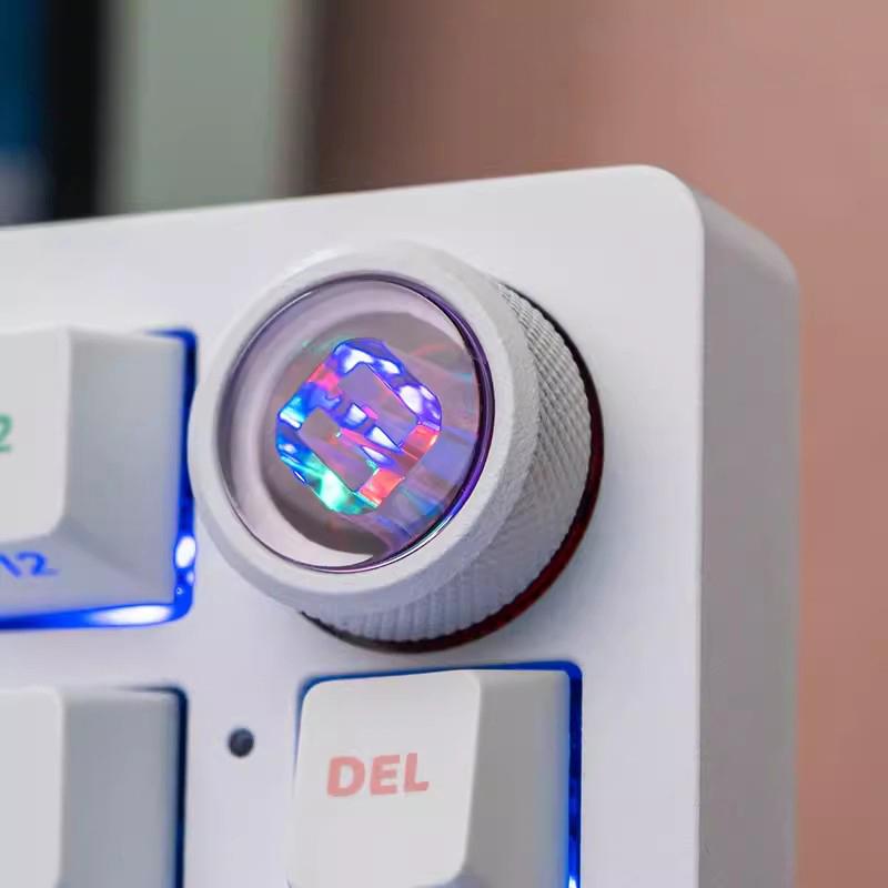 For Leobog K81 Hi75 Knob Buttons Bluetooth Wireless Swap Gaming 3 Mode Backlit Rgb Keyboard Accessory  Mechanical Keyboa