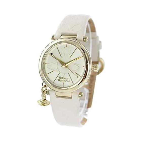 [Vivienne Westwood] Women s Orb Charm White Leather Watch VV006WHWH [Parallel Import]