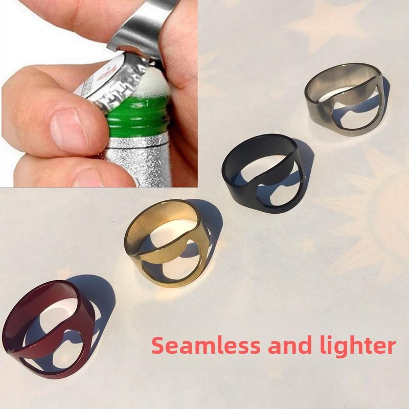 1PCS Creative Stainless Steel Ring Bottle Opener Beer Bottle Opener Finger Ring Bottle Opener Bar Beer Opener