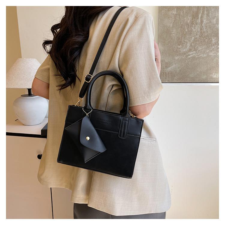 Simple Contrast Color Casual Commuting Large Capacity Fashion Design Crossbody Handbag Small Square Bag For Women