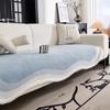 Sofa Covers Super Soft Plush Sectional Couch Fuzzy Furry Non Slip Sofa Slipcover Furniture Protec Irregularity Cushion Carpet