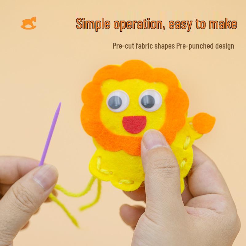 Best-Selling Handmade Children's Sewing Toy Pendant Doll - Educational and Creative Gift for Kids