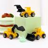6 Styles/set Mini Party Favors Engineering Trucks Mini Construction Engineering Vehicle Cake