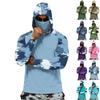Heren Atletische Hoodies Heren Zon Vissen Hoodie met Gezichtsmasker Lange Mouw Vissershemden voor Mannen Zon Vissen Hoodie