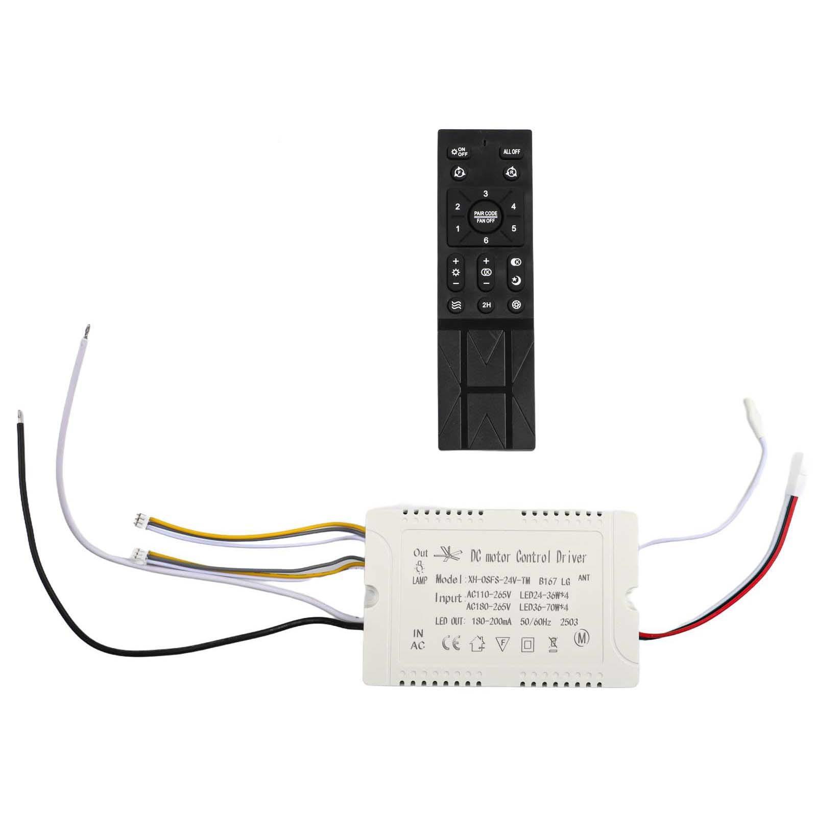 Dimmable Ceiling Fan Fan Light Receiver Remote Control