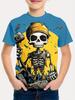 Halloween Boy's T-Shirt Pumpkin Pattern Summer Short Sleeves Skull Fashion Print Kids Tops 2-10y Party Gift Children's Clothing