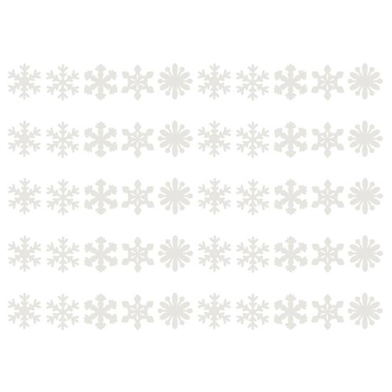 

1 съемный флуоресцентный набор в форме снежинки, привлекательная настенная наклейка из полипропилена, наклейка для дома белый