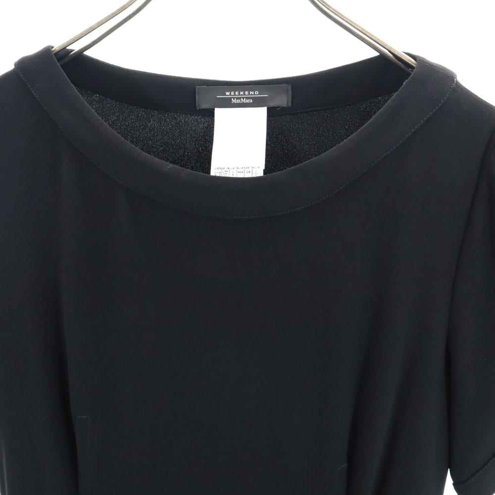 MAX MARA Weekend Short sleeve one piece 38 Black series Side zip Women Used