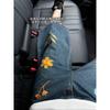 American Flower Embroidered Denim Shorts Boys Summer Texture Loose Pants Niche Design Casual Cropped Pants