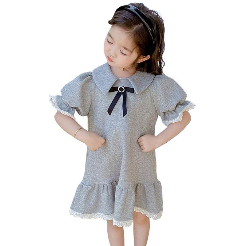 Girls Summer Princess Dress Cute Mid Length Party Gown Beautiful Casual Sundress For Kids