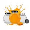 GUCIO Glazen Pot 200 ml voor Honing, Jam, Conserves Zeshoekige Glazen Potten