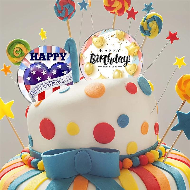 4/6/8/10Inch Round Acrylic Cake Discs Topper Reusable Acrylic Cake Boards Disk Base for Cakes Trimming Decorating Supplies