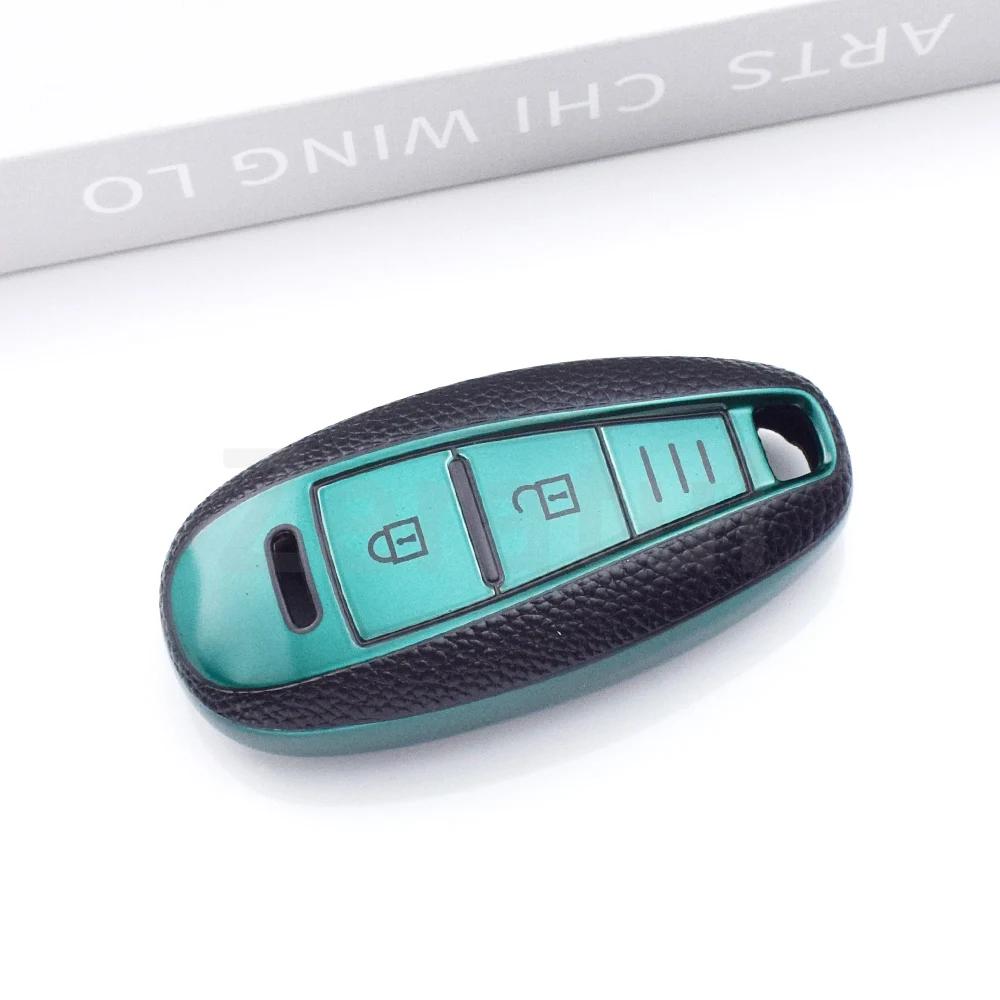 

Leather Tpu Shell Fob For Suzuki Baleno Ertiga Ciaz Ignis Kizashi Swift Sx4 S-Cross Vitars Scorss Xl-7 Car Smart Key Case Cover