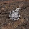 Rosenquarz Handgemachter Schmuckanhänger im neuesten Design, 925 Sterling Silber Edelstein Anhänger, Geschenk für Mutter