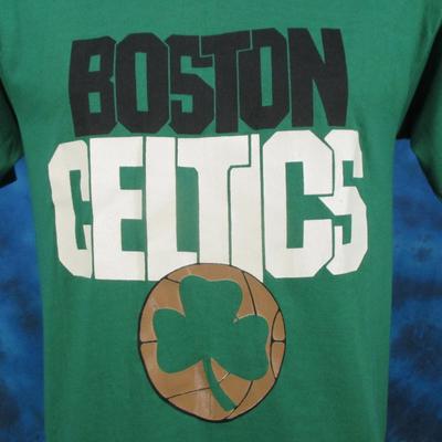 Vintage 80s BOSTON CELTICS T-Shirt SMALL/MEDIUM Basketball Nba Single Stitch
