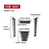 For SEAT Leon MK2 1P Cupra FR 2005—2012 Steering Wheel Chin Button Panel / 3K Carbon Fiber+ Resin / 3mm Anti-Scratch