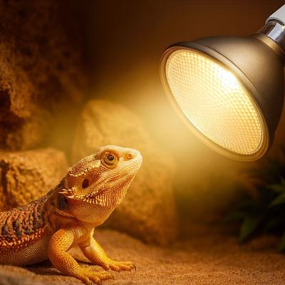 Full Spectrum Led Reptile Lamp Dimmable E27 Base Turtle Basking Lamp Glass Bulb 25/50/75/100W UVA Light Bulb Snake Terrarium
