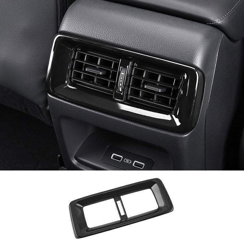 Fit For Honda CRV CR-V -2024 Glossy Black Rear AC Air Outlet Vent Cover Trim