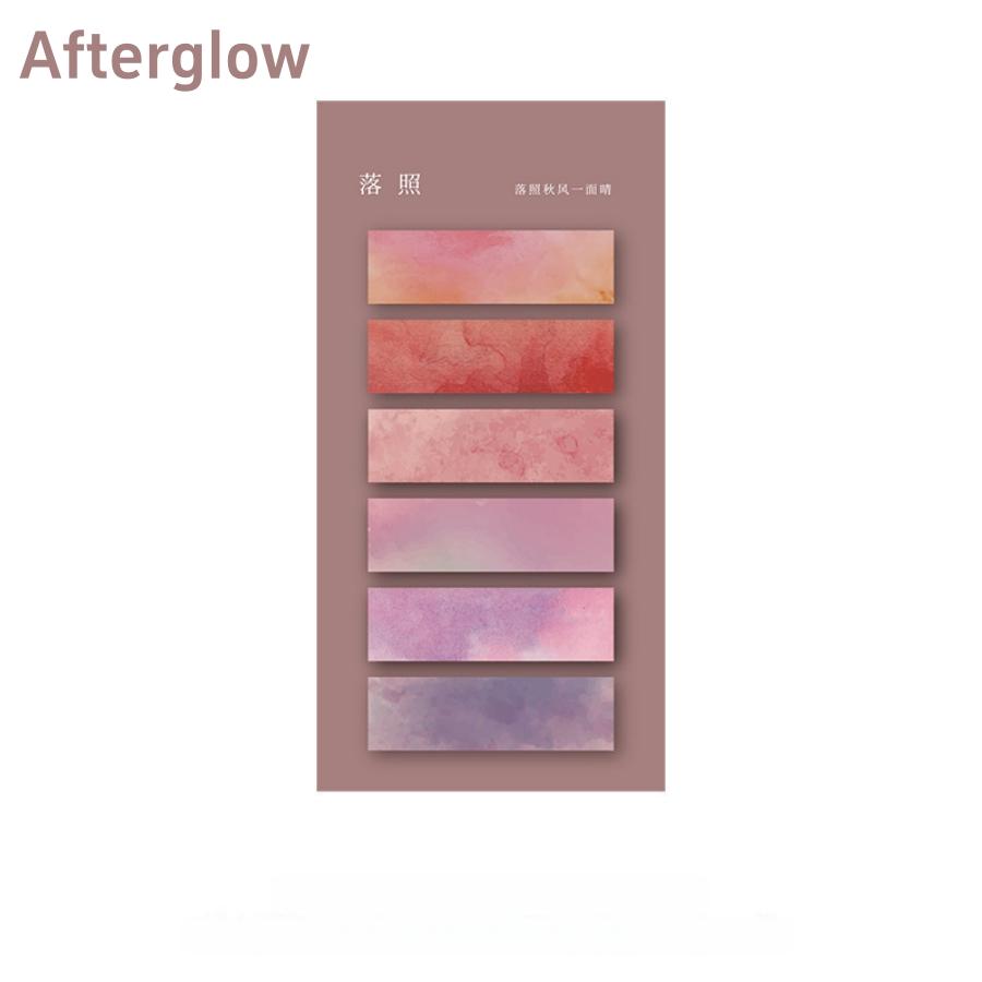 1pc/8pcs Gradient Color Index Sticky Notes with Adhesive Peel-off Index Tabs for Home Office Daily Use