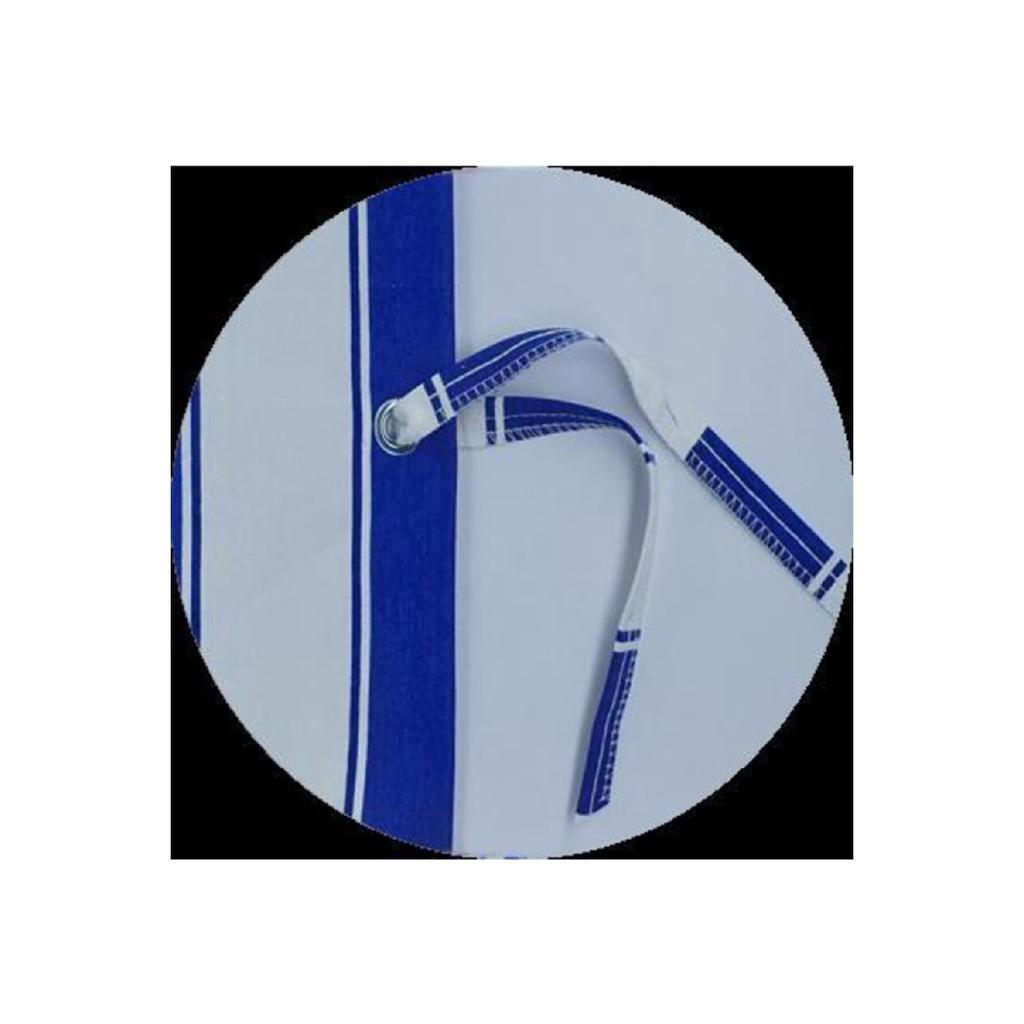 Enxboy Option mit Vogelaugen-Balkonvorhang, Balkonplane, Blau, Weiß