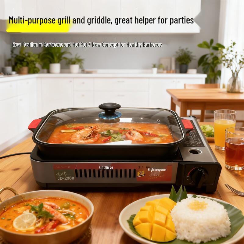Portable Grilling Cassette Stove Set