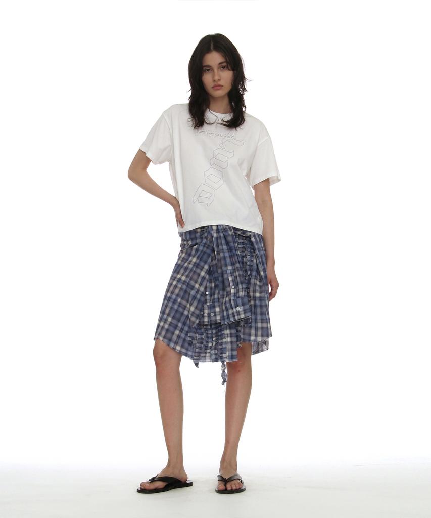 PARTIMENTO WOMEN Dbr Print Regular Tee_White
