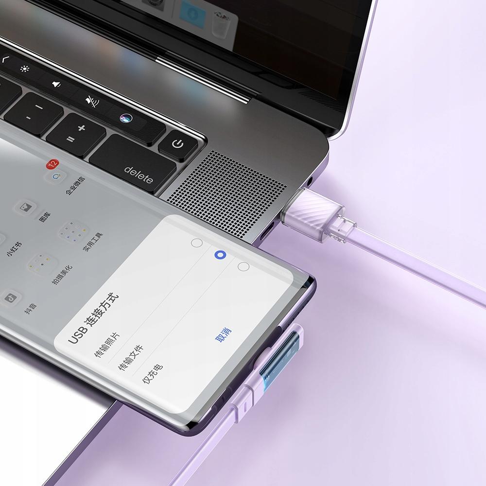 Usb-C Cable, Angular, Powerful, Superfast, Mcdodo, 100W, 1.2M, Purple