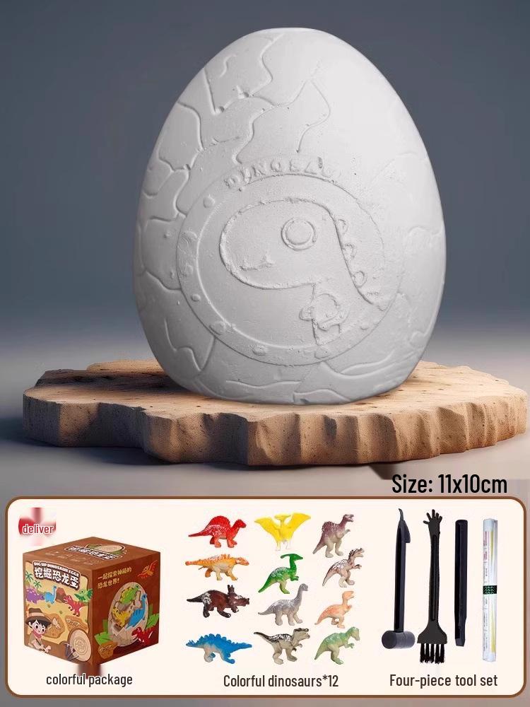 Dinosaur Fossil Excavation Toy - Gem and Skeleton Treasure Hunt for Kids