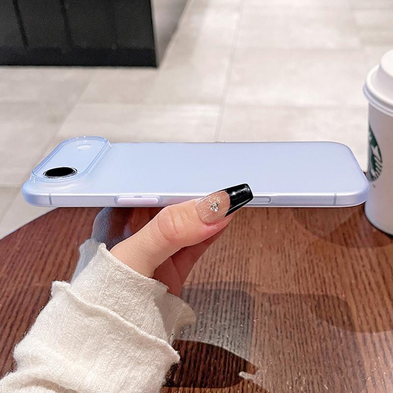 0.45mm Ultra Thin Matte Soft Silicone Case For iPhone Air 17 16 15 14 Pro Max Plus 16E Candy Color Translucent Slim Clear Shell