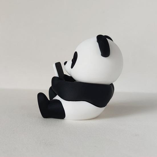 Cute Panda Ornaments 3D Printed Ornaments, & Pillow Desktop Figurine, Stress Relief Sculpture Desk Accessories for Office Home Decoration, Creative