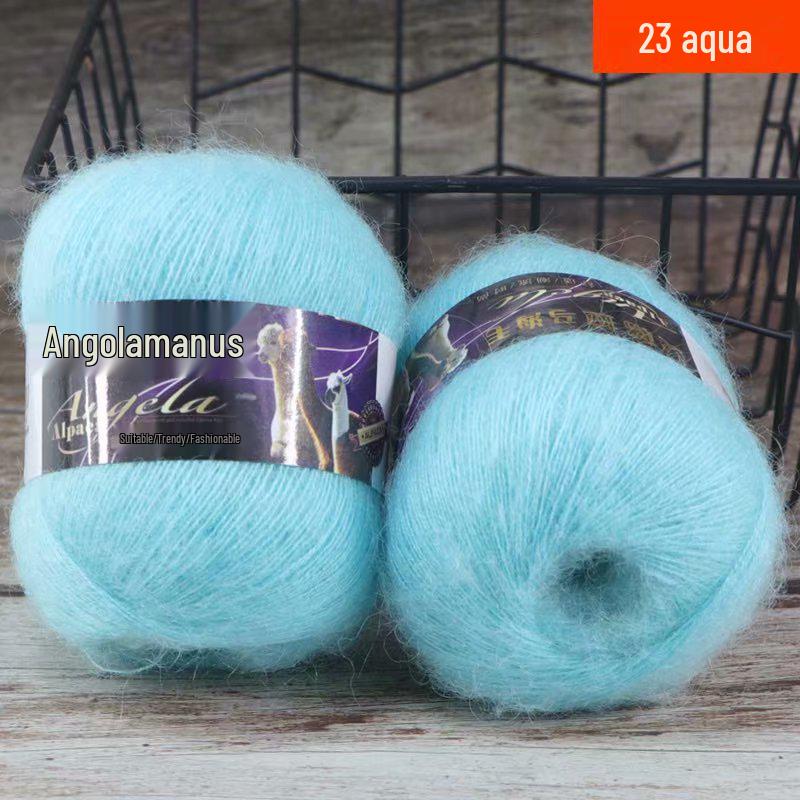 Angola Fine Mohair Yarn for Hand Knitting - Medium Fine Wool Yarn