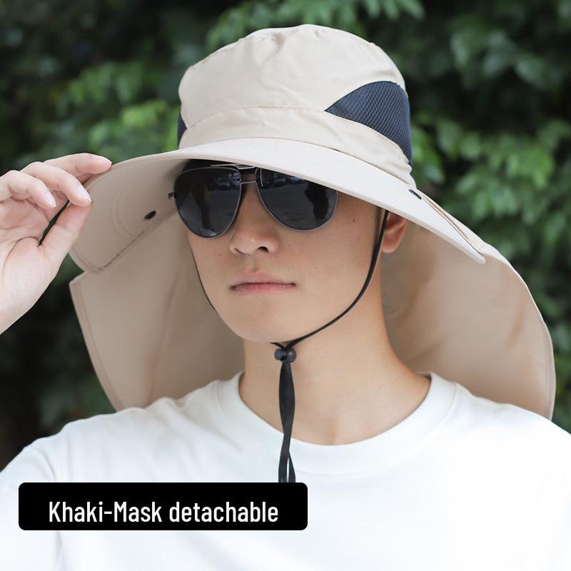 Men's Large Brim Anti-UV Summer Fishing Sun Hat